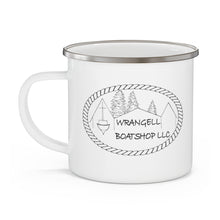 Load image into Gallery viewer, Enamel Wrangell Boatshop Mug
